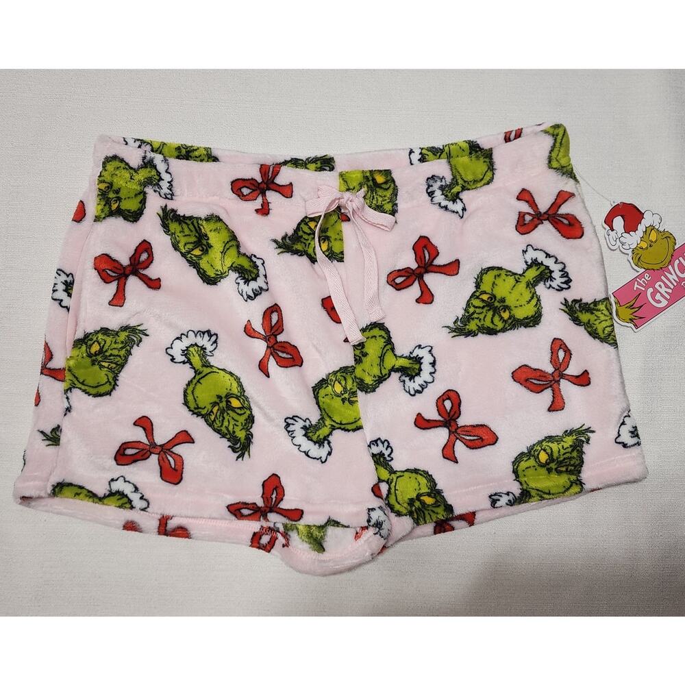 The grinch women's XL pajama shorts